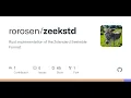 GitHub - Rust implementation of the Zstandard Seekable Format