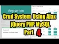 Crud System Using Ajax jQuery PHP MySQL part 4