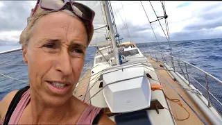 Battered by Waves, Squalls, 9 days at SEA, STILL in the Pacific Ocean Ep156