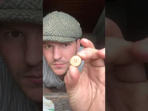 Making A Blackthorn Button For My Britches #woodwork #button #craft