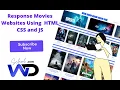 How to Create a Responsive Movie Website Using HTML CSS JavaScript WD School in 2022