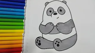 رسمه دبدوب سهل رسم الدببه الثلاثه رسم دب باندا كيوت How To Draw Acute Panda How To Draw Bare Bears 