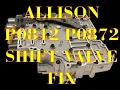 Duramax Allison P0842 P0872 stuck E shift valve fix