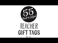 Back to School Teacher Gift Tags