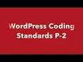 WordPress JavaScript Coding Standards