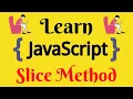 JavaScript Lecture - 42 Slice Array Method