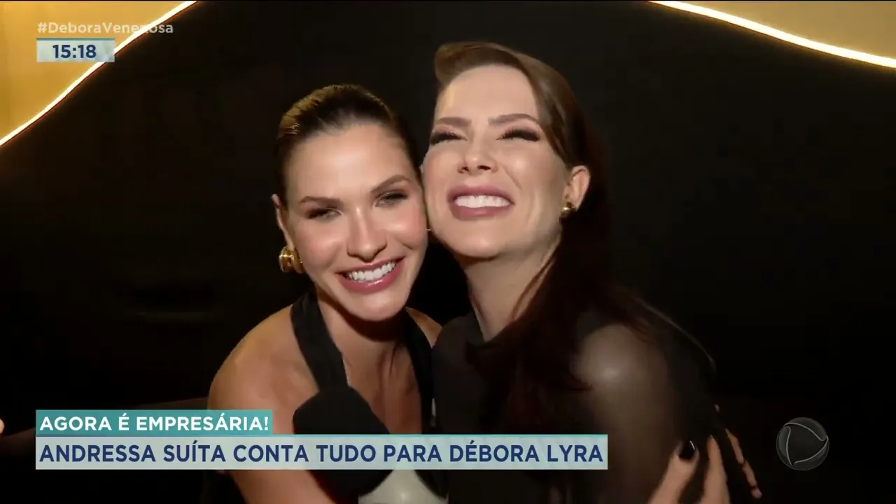 AGORA É EMPRESÁRIA: ANDRESSA SUÍTA CONTA TUDO PARA DÉBORA LYRA