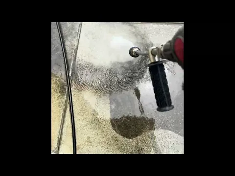 駐車場の高圧洗浄