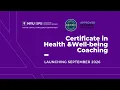 NYU SPS Certificate in Health and Well-being Coaching Info Session