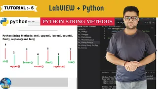 Labview Python Tutorial 6 String Methods in Python with Labview LabVIEW Python Series