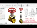 Gate Valve Parts and Assembly in SolidWorks