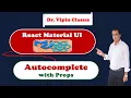 17 React Material UI Autocomplete with All Useful Props Dr Vipin Classes