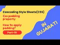 CSS Padding CSS Tutorial for Beginners Gujarati Part-10
