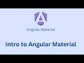 Angular Material Course - 1