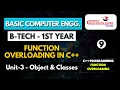 Function Overloading in C Basic Computer Engineering RGPV B Tech 1st Year