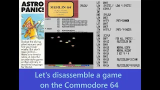 Explore 6502 assembly language by disassembling a type in game using Merlin on the C64