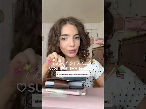 BACK TO SCHOOL SUPPLIES HAUL!🎀🧸 #backtoschool #backtoschoolshopping #haul