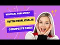 Vertical Tabs With HTML CSS JS Complete Code