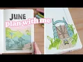 june 2022 bullet journal setup plan with me jurassic dinosaur theme