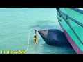 ₹1 CRORE BOAT ALMOST TOPPLED! 😱💔 | Fishermen’s Dream Finally Touches the Ocean 🌊 #boatlaunch