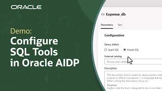How to Configure and Test a SQL Tool in Oracle AI Data Platform