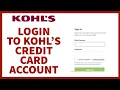 How to Login Kohl s Credit Card Account Kohl s Credit Card Account Sign in Kohls com Online
