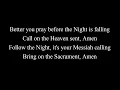 Powerwolf - Army of the night (lyrics)