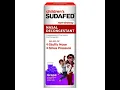 Children s Sudafed PE Nasal Decongestant Liquid Cold Relief Medicine with Phenylephrine HCl