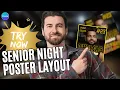 CREATE Senior Night Photo Frame in Canva Basketball Edition