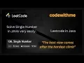 Single Number XOR Trick Explained DSA made easy