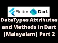 Data Type Properties and Methods in Dart PART 2 Dart Malayalam Tutorial