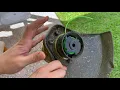 How to Re-tread the Line on the Ryobi Cordless One 18V Line Trimmer