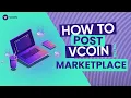 HOW TO Post your Service to the VCOIN Marketplace