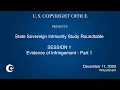 State Sovereign Immunity Study Roundtables Session 1 - Evidence of Infringement