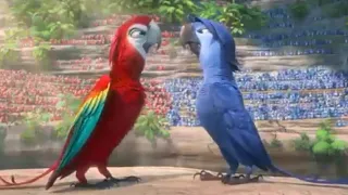rio 2 movie clip in hindi dubbed part 3 war between red macao vs blue macao rio2