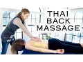 Back Massage with Relaxing Music Soft Spoken Voice Thai Massage for Back Pain