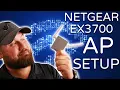 NETGEAR AC750 EX3700 WiFi AP Access Point Mode Setup Configuration