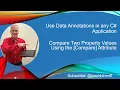 Lesson 10 Compare Two Property Values Using the Compare Attribute