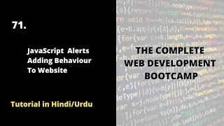JavaScript Alerts Adding Behavior to Websites Complete Web Development Bootcamp Course 2022