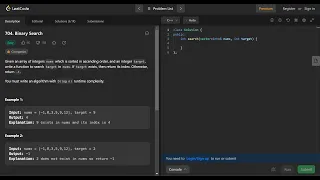 Binary Search Leetcode GeeksforGeeks