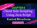 Control structures Chapter6 - Client Side Scripting Using Java Script XII C S Kerala state