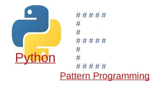 Printing E Hash shape in Python - Pattern of Python Programming