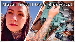 Failed Engine Install on a Wood Sailboat! Evinrude 7.5HP Restoration! Sailor Barry & Hailly E 15!