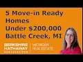 Homes for Sale Under 200 000 Move-in Ready Battle Creek Michigan