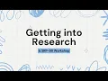 How to Get Into Research UCLA