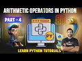 What is Arithmetic Operators Learn Python Tutorial for Beginners Python Arithmetic Operators