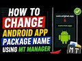 How To Change Android App package name using Mt manager 2026 Mt manager Tutorial
