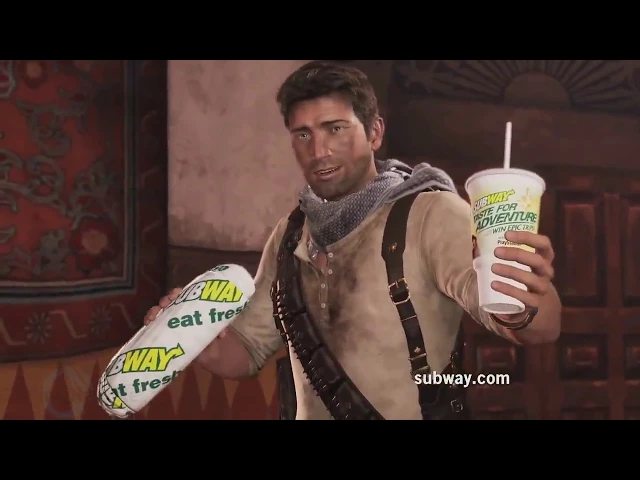 UNCHARTED 3: Drakes Deception - Subway Commercial [HD]