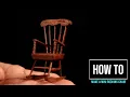 How To Make a Miniature Rocking Chair for Dollhouse Dioramas Full Build