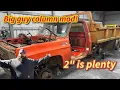 STEERING COLUMN MOD EVERY BIG GUY NEEDS FOR A SQUARE BODY plus we get a functional dump body